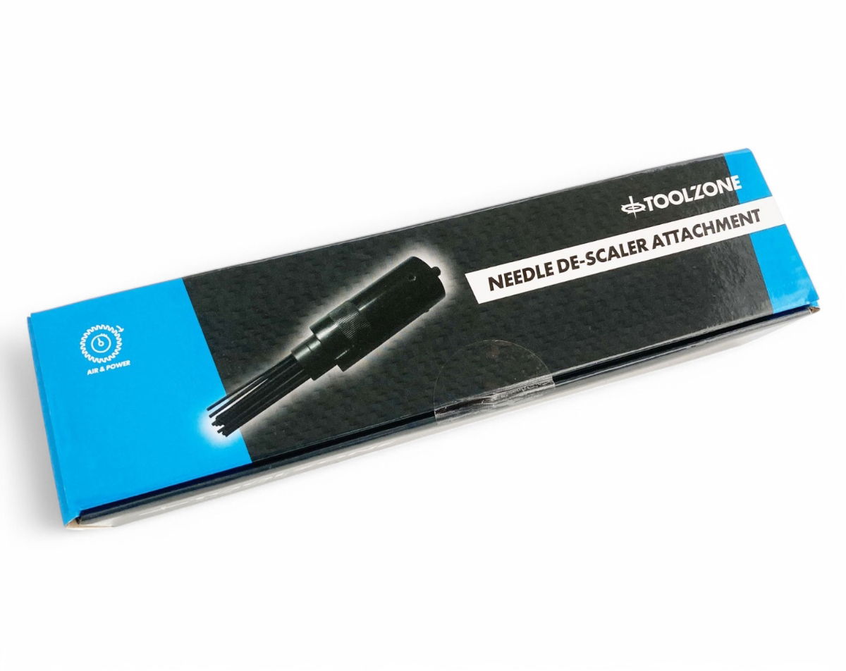 AIR NEEDLE DESCALER ATTACHMENT FOR AIR HAMMER CHISEL - TOOLZONE KDPAT012 thumbnail 5