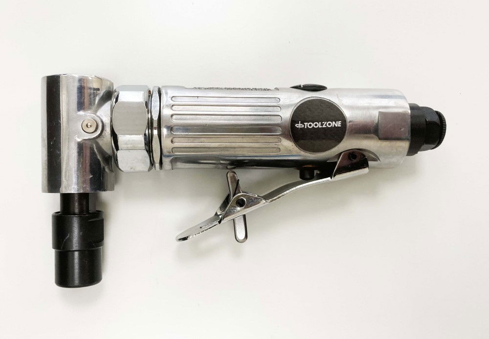 ANGLE AIR DIE GRINDER 15 PIECES 1/4 CHUCK - TOOLZONE KDPAT020 thumbnail 2