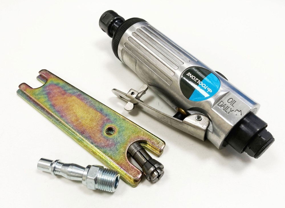DIE GRINDER KIT 1/4 WITH 1/8 AND 1/4 COLLETS - TOOLZONE KDPAT021 thumbnail 5