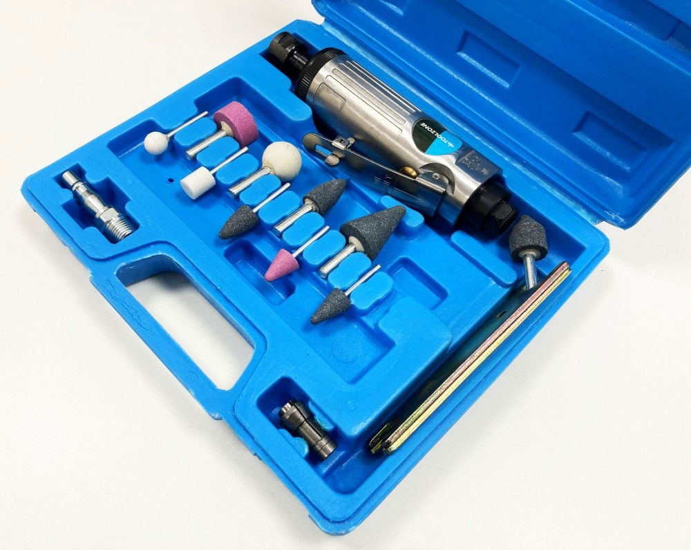 DIE GRINDER KIT 1/4 WITH 1/8 AND 1/4 COLLETS - TOOLZONE KDPAT021 thumbnail 9