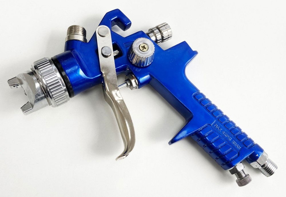 HVLP AIR PAINT SPRAY GUN NOZZLE 1.4mm CONTAINER 600ml - TOOLZONE KDPAT031 thumbnail 5