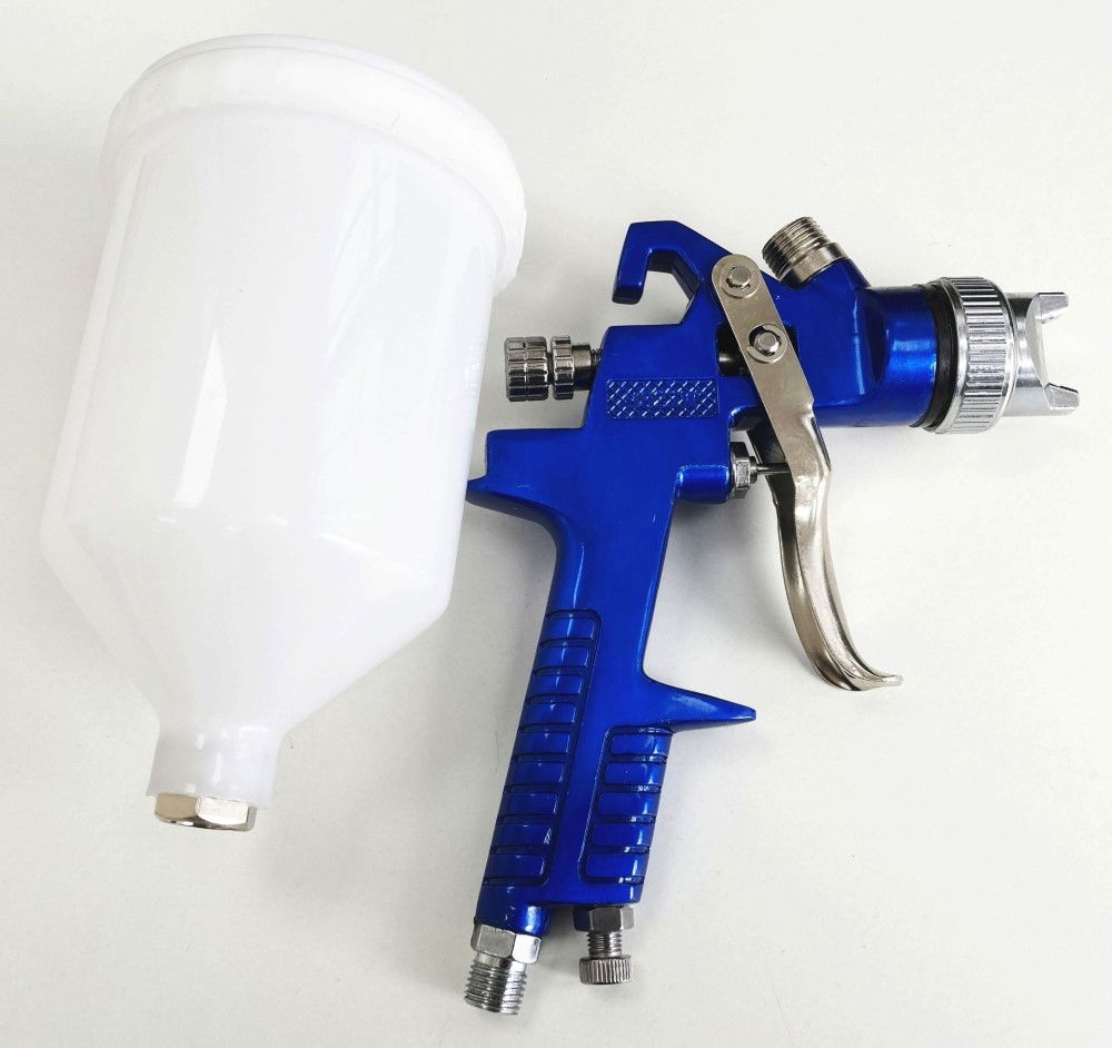 HVLP AIR PAINT SPRAY GUN NOZZLE 1.4mm CONTAINER 600ml - TOOLZONE KDPAT031 thumbnail 6