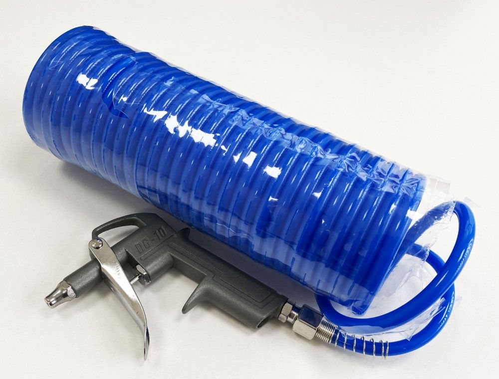 AIR DUST GUN WITH 7.6m x 1/4 RECOIL HOSE MAX PRESSURE 200psi - TOOLZONE KDPAT037 thumbnail 2