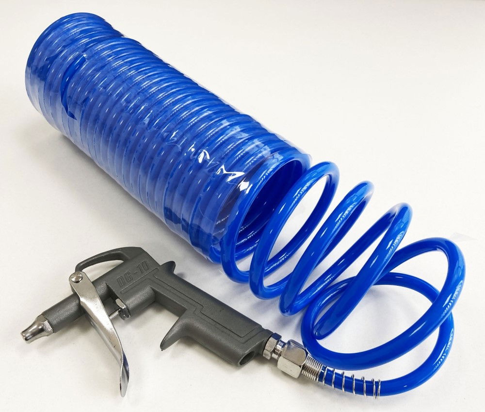 AIR DUST GUN WITH 7.6m x 1/4 RECOIL HOSE MAX PRESSURE 200psi - TOOLZONE KDPAT037 thumbnail 3
