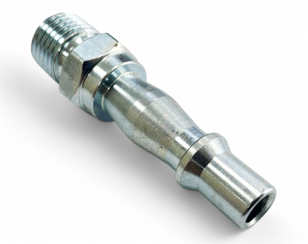 AIR FITTING 1/4 BSP MALE NICKEL PLATED CARBON STEEL - TOOLZONE KDPAT041 thumbnail 2