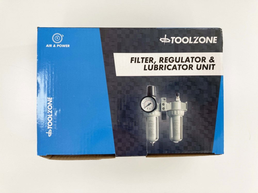 FILTER REGULATOR LUBRICATOR UNIT 1/4 AIR INLET MAX PRESSURE 140psi - TOOLZONE KDPAT059 thumbnail 3