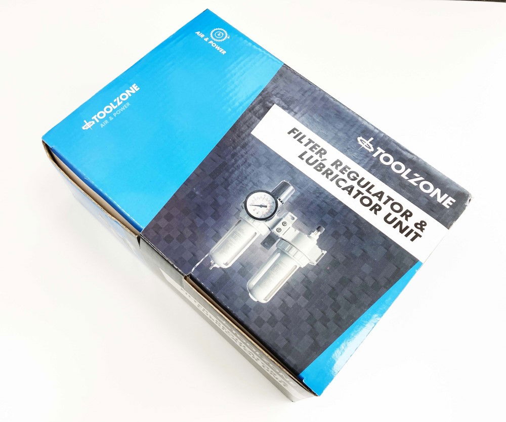 FILTER REGULATOR LUBRICATOR UNIT 1/4 AIR INLET MAX PRESSURE 140psi - TOOLZONE KDPAT059 thumbnail 4