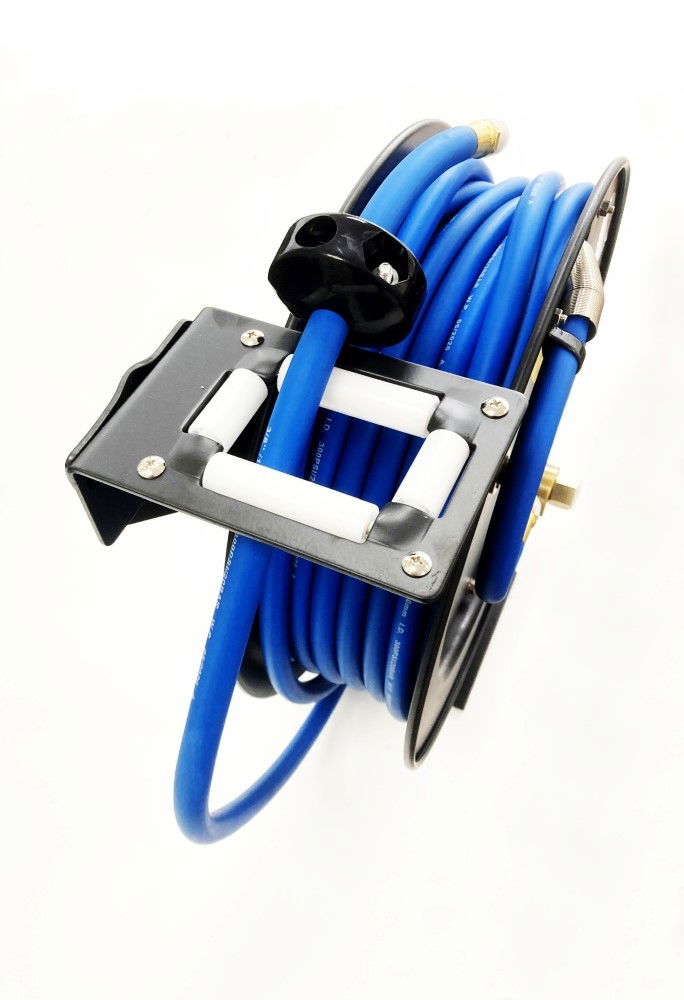 RETRACTABLE AIR HOSE ON REEL 3/8 x 50ft INLET/OUTLET 3/8 bsp WORKING PRESSURE 300 psi - TOOLZONE KDPAT077 thumbnail 6