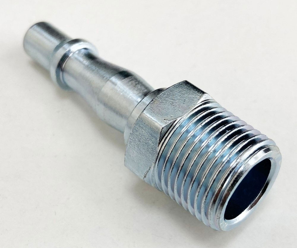 AIR FITTING 3/8 bsp MALE ZINC PLATED STEEL SUITABLE FOR pcl FITTINGS - TOOLZONE KDPAT087 thumbnail 2