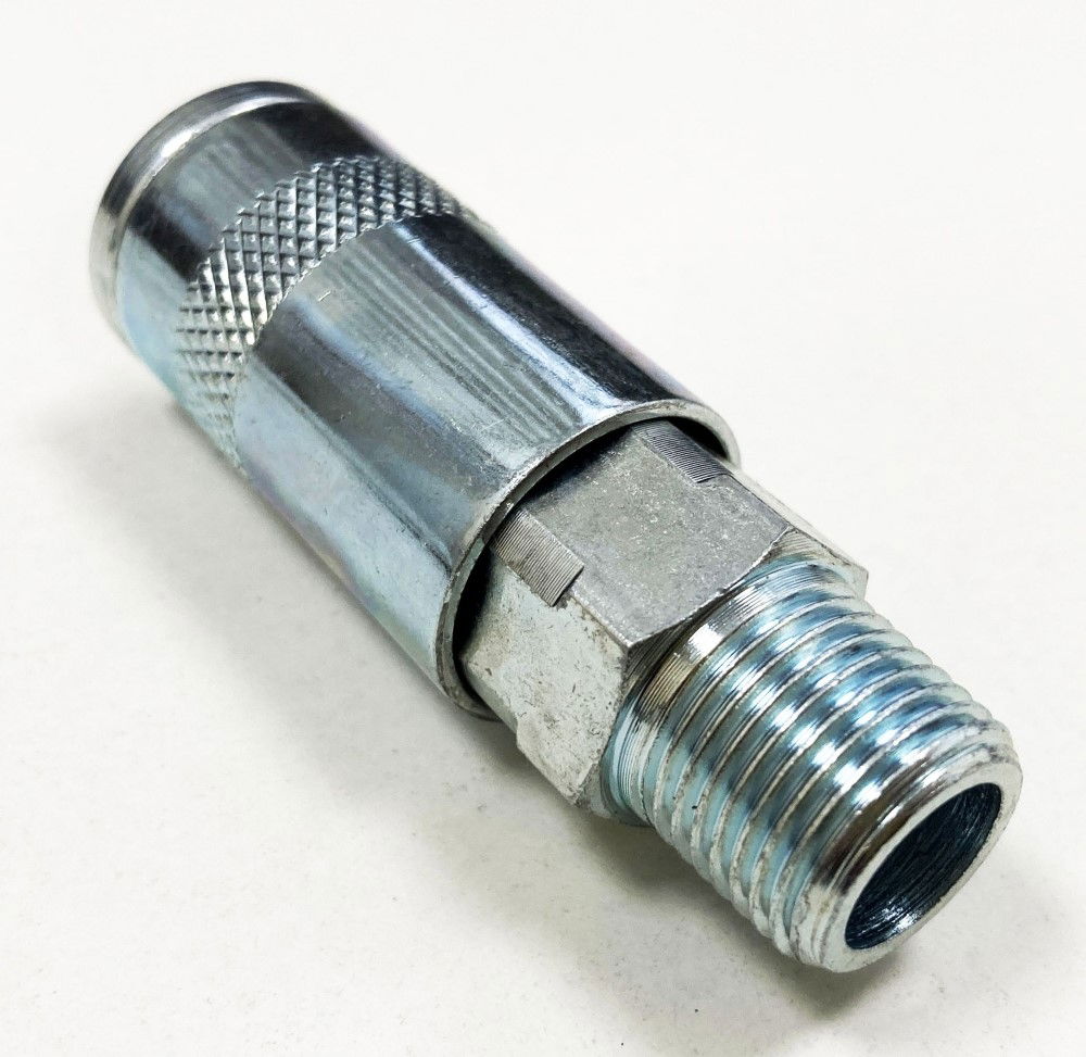 AIR COUPLING 3/8 bsp MALE ZINC PLATED STEEL COMPATIBLE WITH pcl FITTINGS - TOOLZONE KDPAT089 thumbnail 3