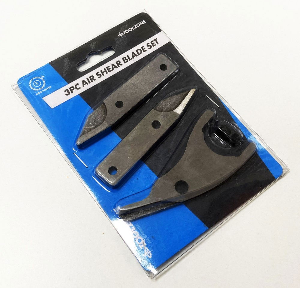 AIR SHEAR SPARE BLADE SET 3pc INCLUDES LEFT RIGHT CENTRE BLADES - TOOLZONE KDPAT093 thumbnail 2