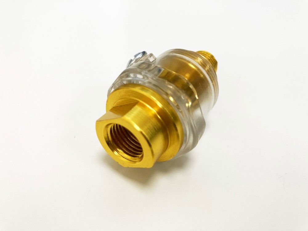 MINI IN LINE OILER 1/4 bsp FOR AIR TOOLS INCLUDES CONDENSATION VALVE - TOOLZONE KDPAT096 thumbnail 5