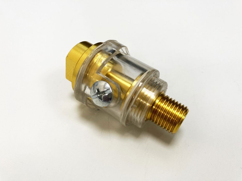 MINI IN LINE OILER 1/4 bsp FOR AIR TOOLS INCLUDES CONDENSATION VALVE - TOOLZONE KDPAT096 thumbnail 6