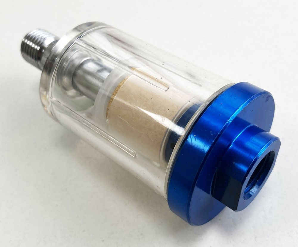 IN LINE MOISTURE TRAP 1/4 bsp INCLUDES CONDENSATION VALVE CLEAR FILTER BOWL - TOOLZONE KDPAT097 thumbnail 6