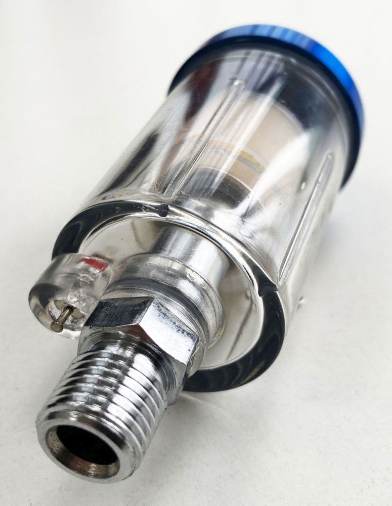 IN LINE MOISTURE TRAP 1/4 bsp INCLUDES CONDENSATION VALVE CLEAR FILTER BOWL - TOOLZONE KDPAT097 thumbnail 7