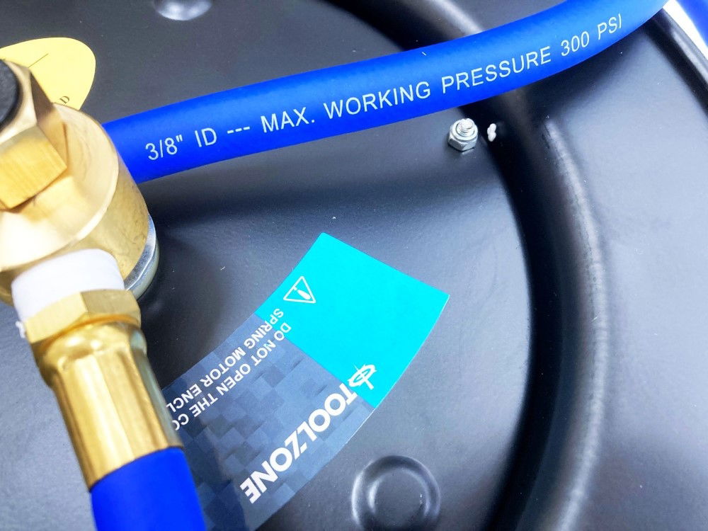 RETRACTABLE AIR HOSE 30ft 3/8 WORKING PRESSURE 300psi AUTO REWIND - TOOLZONE KDPAT102 thumbnail 13