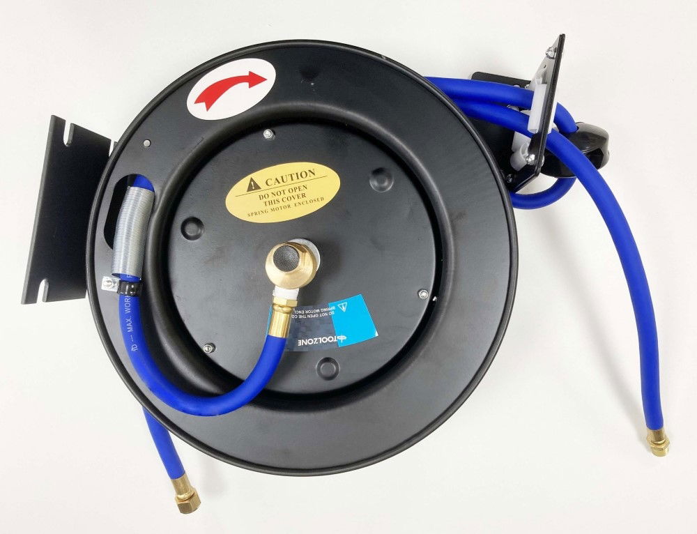 RETRACTABLE AIR HOSE 30ft 3/8 WORKING PRESSURE 300psi AUTO REWIND - TOOLZONE KDPAT102 thumbnail 9