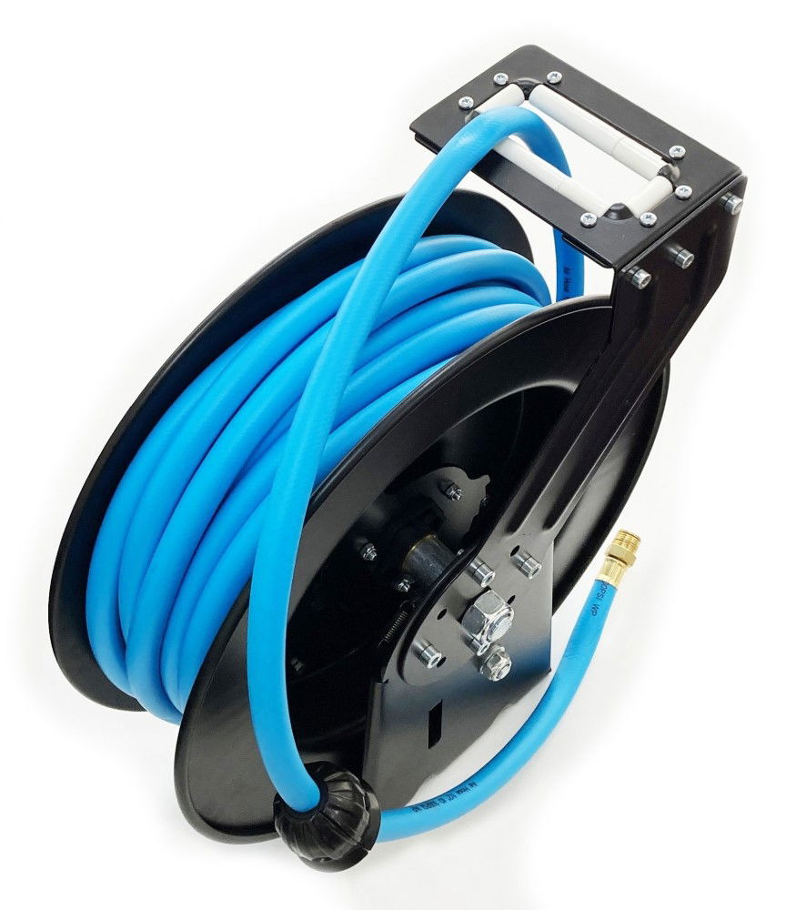 RETRACTABLE AIR HOSE 50ft 1/2 WORKING PRESSURE 300psi AUTO REWIND - TOOLZONE KDPAT104 thumbnail 2