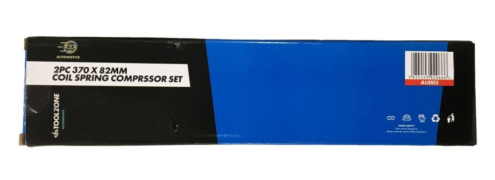 COIL SPRING COMPRESSOR 2pc 370x82mm 1/2sq DRIVE - TOOLZONE KDPAU005 thumbnail 2