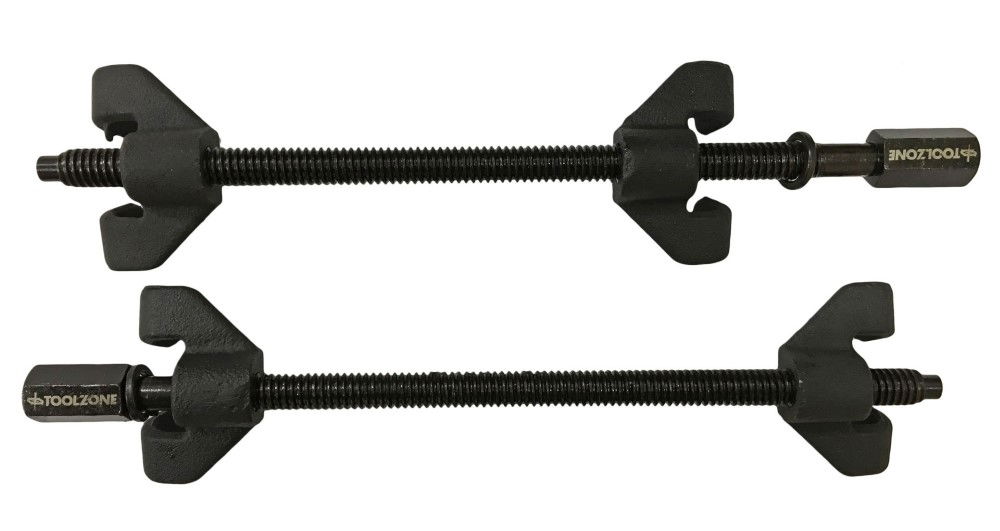COIL SPRING COMPRESSOR 2pc 370x82mm 1/2sq DRIVE - TOOLZONE KDPAU005 thumbnail 3