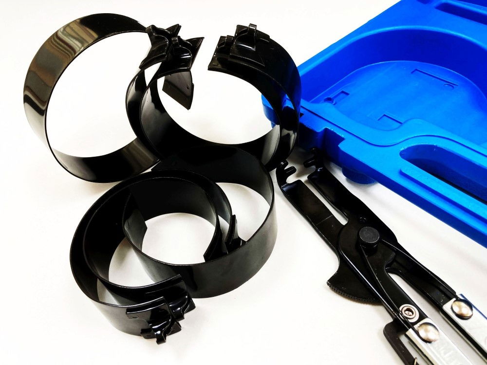 PISTON RING COMPRESSOR SET 7pc 73-111mm WITH PLIER - TOOLZONE KDPAU007 thumbnail 7