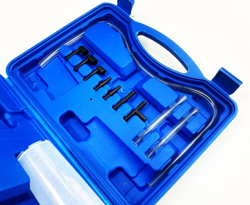 HAND HELD VACUUM PUMP SET 16pc WITH PRESSURE GAUGE 0-30inhg 0-760mmhg - TOOLZONE KDPAU010 thumbnail 8
