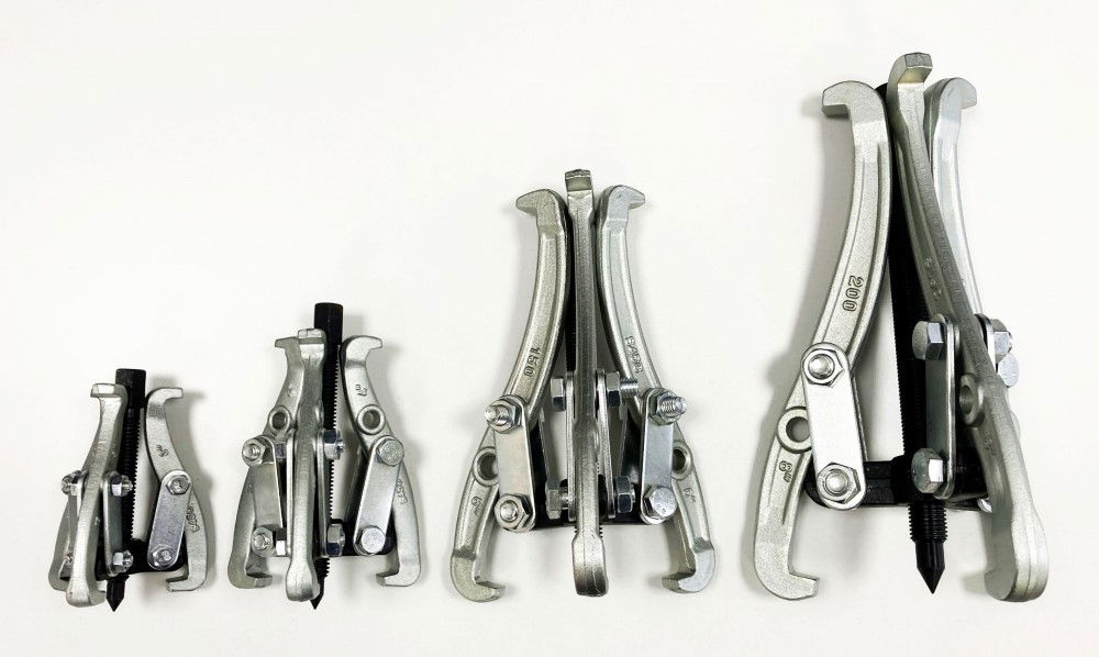 GEAR PULLER SET 4pc 3 LEG 3/4/6/8 REVERSIBLE JAWS - TOOLZONE KDPAU013 thumbnail 3