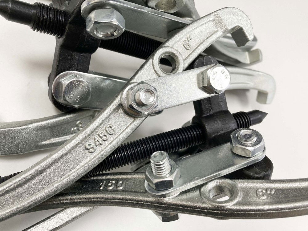 GEAR PULLER SET 4pc 3 LEG 3/4/6/8 REVERSIBLE JAWS - TOOLZONE KDPAU013 thumbnail 5