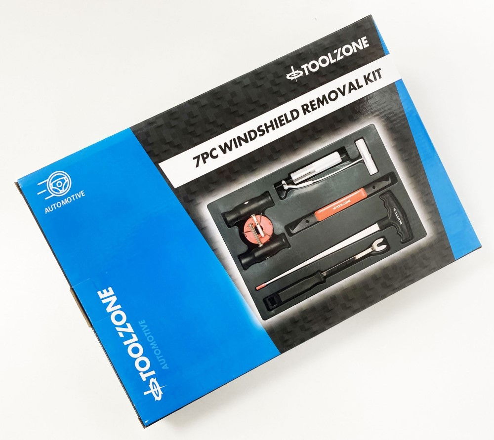 WINDSHIELD REMOVAL KIT 7pc WITH CUTTING WIRE AND TOOLS - TOOLZONE KDPAU016 thumbnail 2