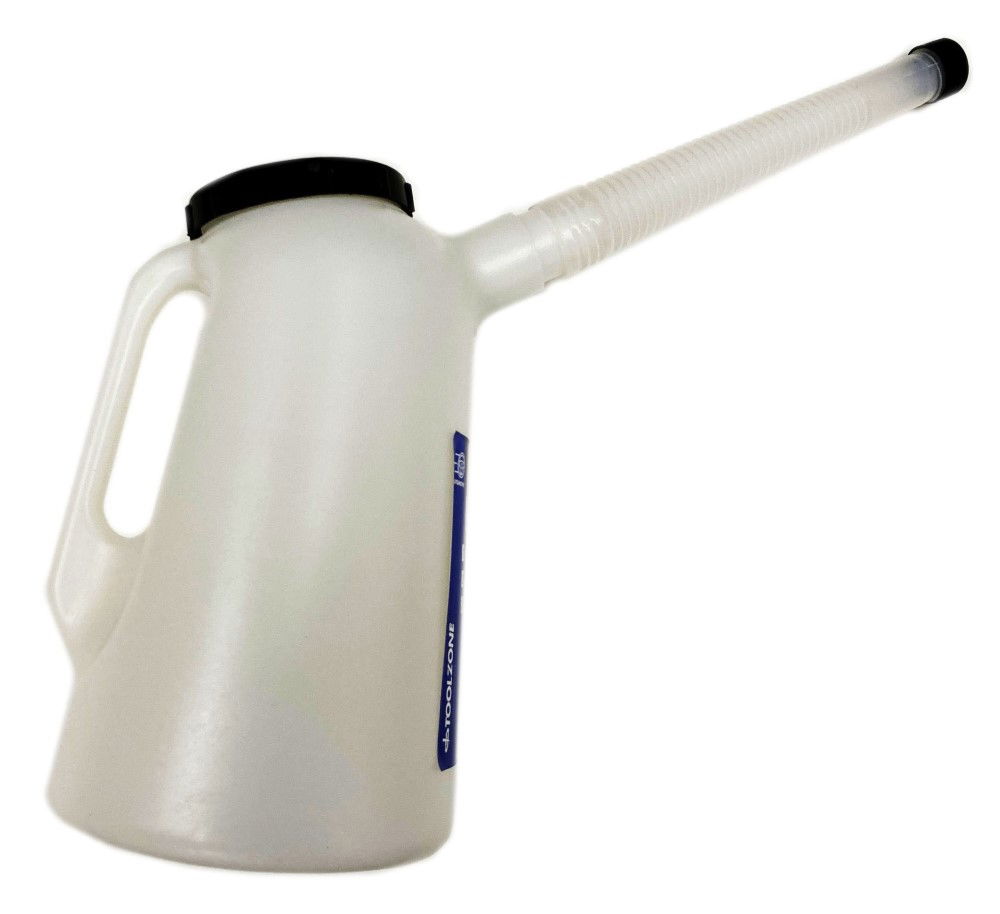 MEASURING JUG 2 litre WITH LID AND FLEXIBLE SPOUT POLYETHYLENE - TOOLZONE KDPAU019 thumbnail 3