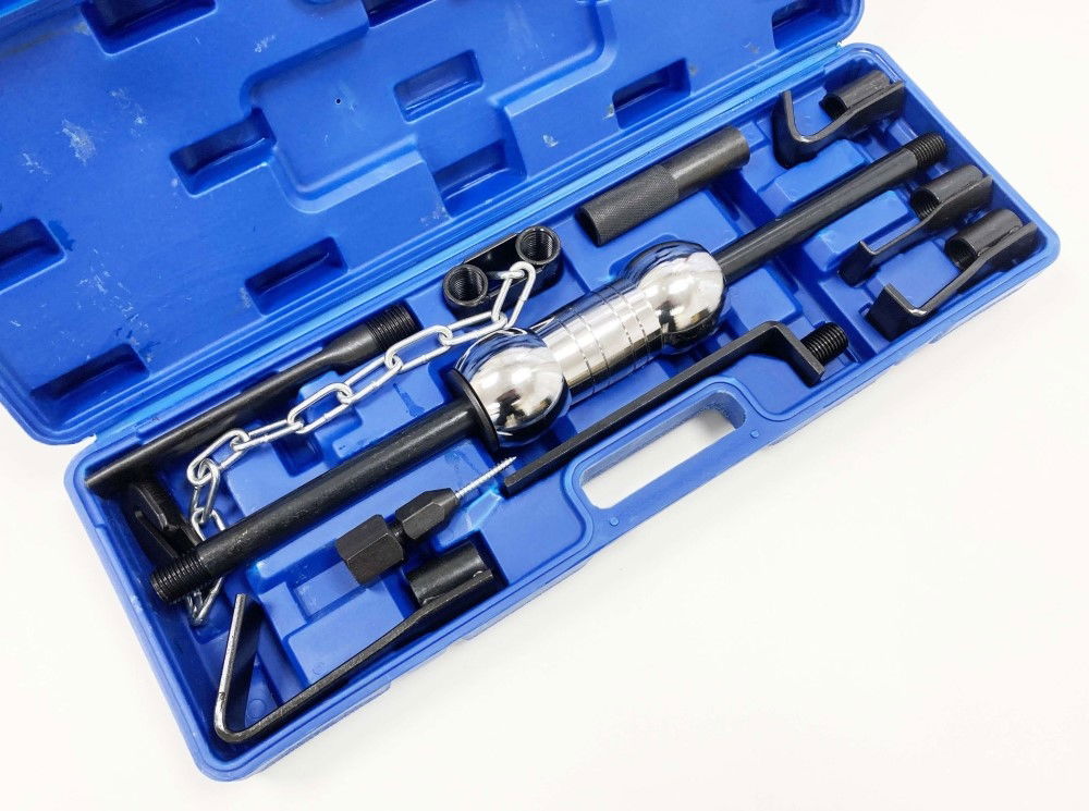 DENT PULLER SET 13pc 10lb SLIDE HAMMER FOR VEHICLE BODIES - TOOLZONE KDPAU026 thumbnail 3