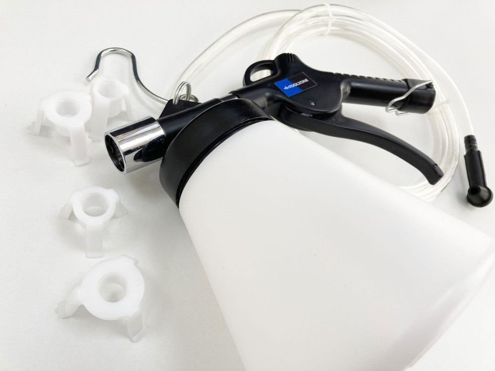 BRAKE FLUID BLEEDER KIT PNEUMATIC 750ml 70-120 psi 2m TUBE - TOOLZONE KDPAU032 thumbnail 5