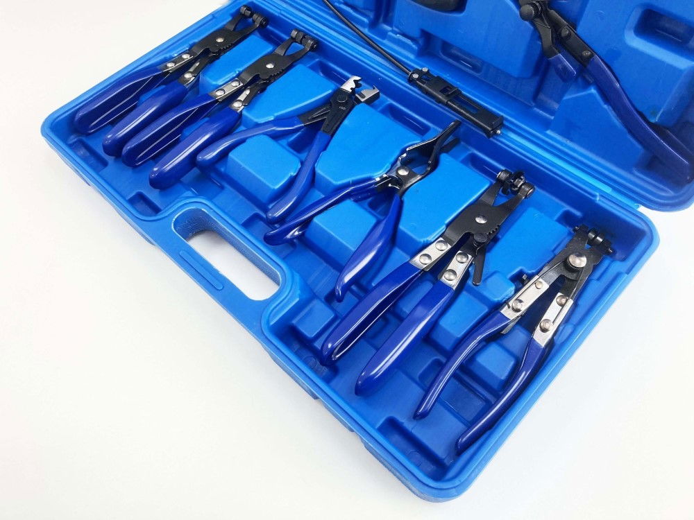 HOSE CLAMP PLIER SET 9pc WITH REMOVER AND SWIVEL JAW TOOLS - TOOLZONE KDPAU043 thumbnail 7