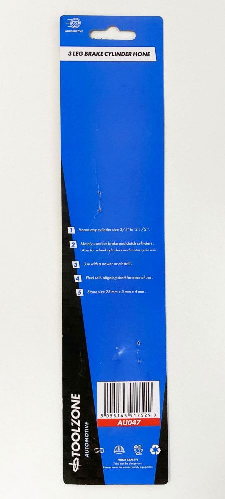 BRAKE CYLINDER HONE 3 LEG FOR 1 TO 2 1/2 CYLINDERS 220grit - TOOLZONE KDPAU047 thumbnail 3
