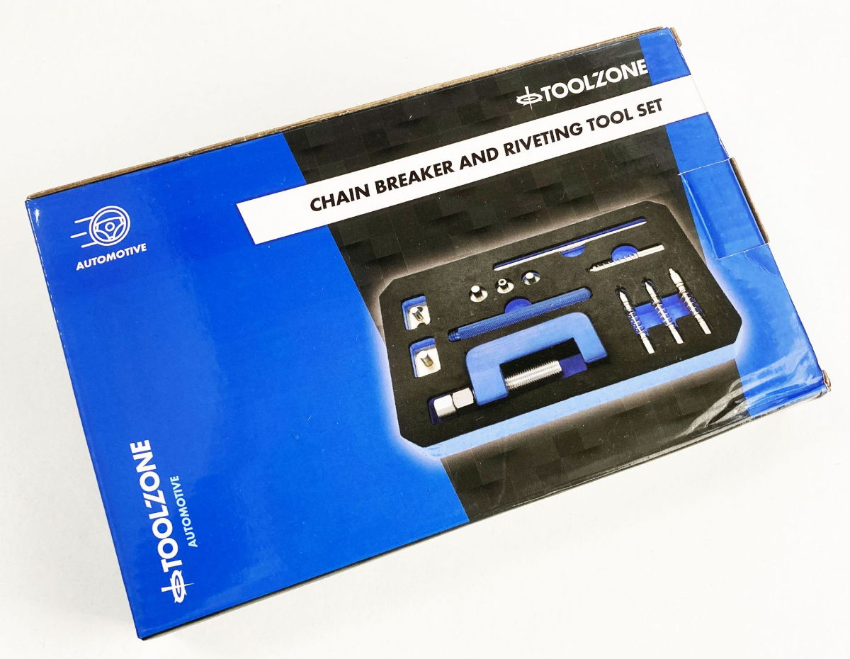 CHAIN BREAKER AND RIVETING TOOL FOR MOTORCYCLE DRIVE CHAINS 3-5mm - TOOLZONE KDPAU052 thumbnail 2