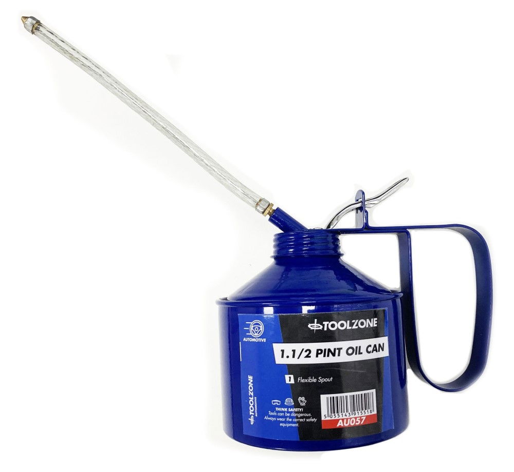 OIL CAN 1 1/2 PINT METAL WITH 105mm FLEXIBLE SPOUT - TOOLZONE KDPAU057 thumbnail 4