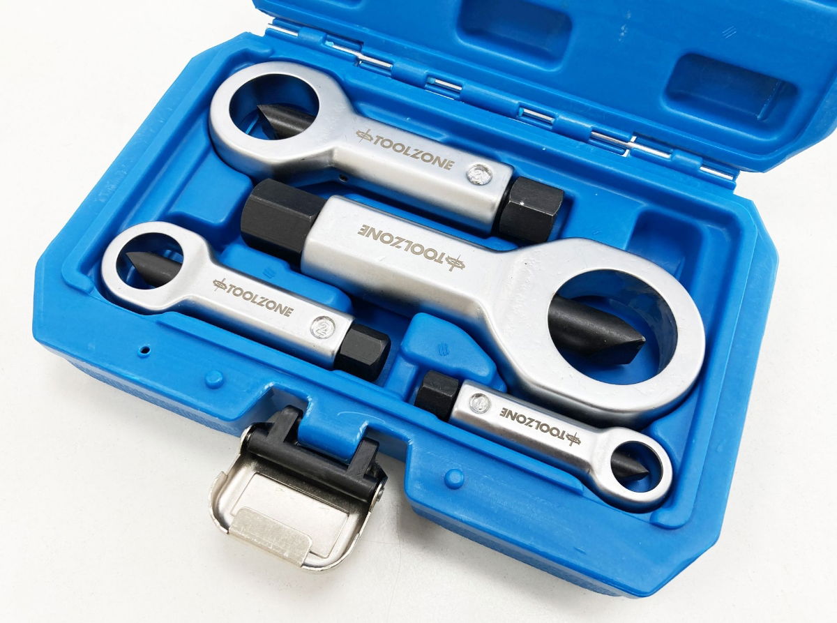 NUT SPLITTER SET 4pc 9-36mm CHROME STEEL WITH CASE - TOOLZONE KDPAU062 thumbnail 9