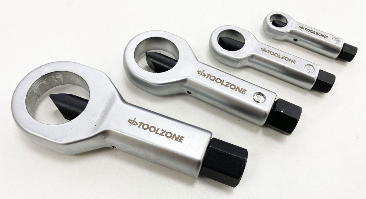 NUT SPLITTER SET 4pc 9-36mm CHROME STEEL WITH CASE - TOOLZONE KDPAU062 thumbnail 10