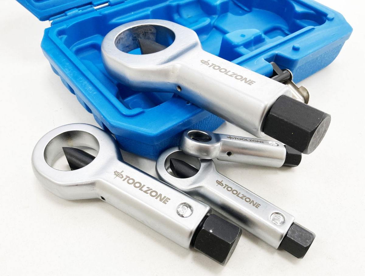 NUT SPLITTER SET 4pc 9-36mm CHROME STEEL WITH CASE - TOOLZONE KDPAU062 thumbnail 11