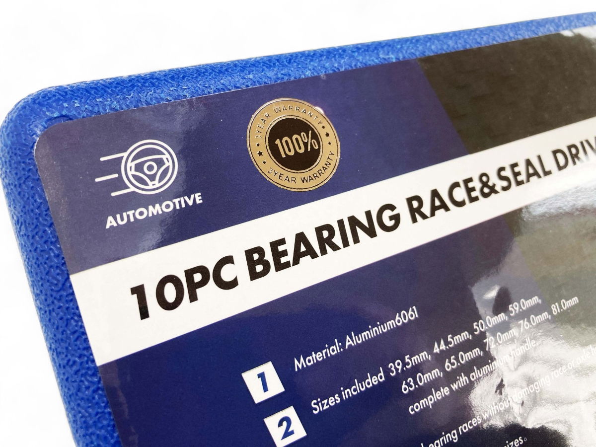 BEARING RACE AND SEAL DRIVER SET 10pc ALUMINIUM WITH HANDLE - TOOLZONE KDPAU066 thumbnail 6