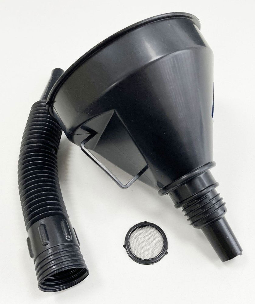 FLEXI FUNNEL 2 IN 1 BLACK WITH REMOVABLE FILTER - TOOLZONE KDPAU113 thumbnail 2