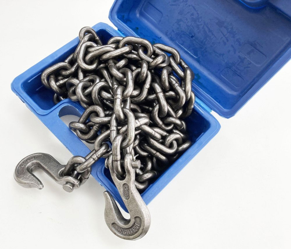TOWING CHAIN 14ft x 3/8 WITH HOOKS - TOOLZONE KDPAU114 thumbnail 3