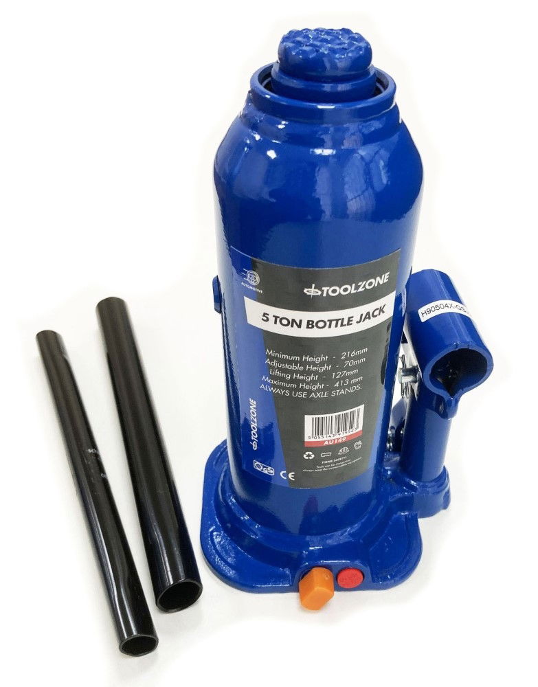 BOTTLE JACK 5 TON min height 216mm max height 413mm - TOOLZONE KDPAU149 thumbnail 5