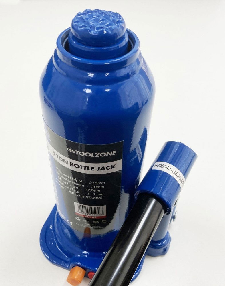 BOTTLE JACK 5 TON min height 216mm max height 413mm - TOOLZONE KDPAU149 thumbnail 7