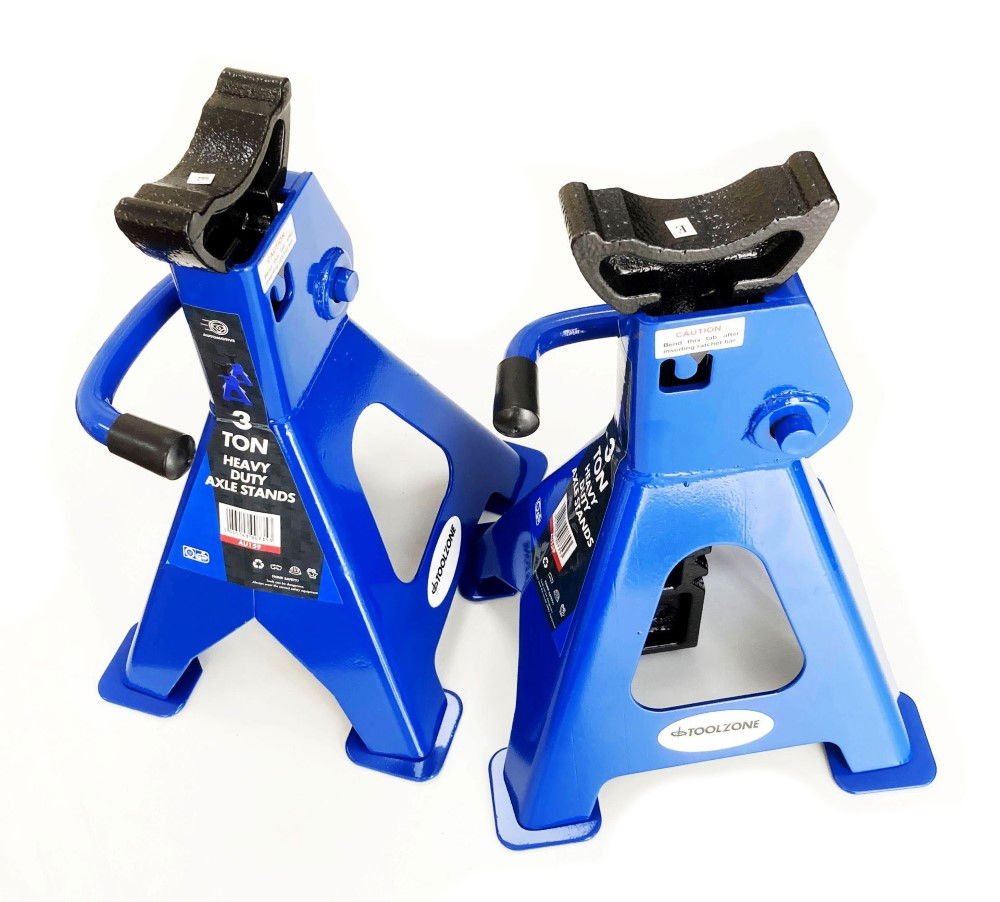 AXLE STANDS 3 TON 1 PAIR - TOOLZONE KDPAU159 thumbnail 5