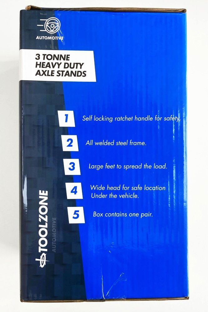 AXLE STANDS 3 TON 1 PAIR - TOOLZONE KDPAU159 thumbnail 7