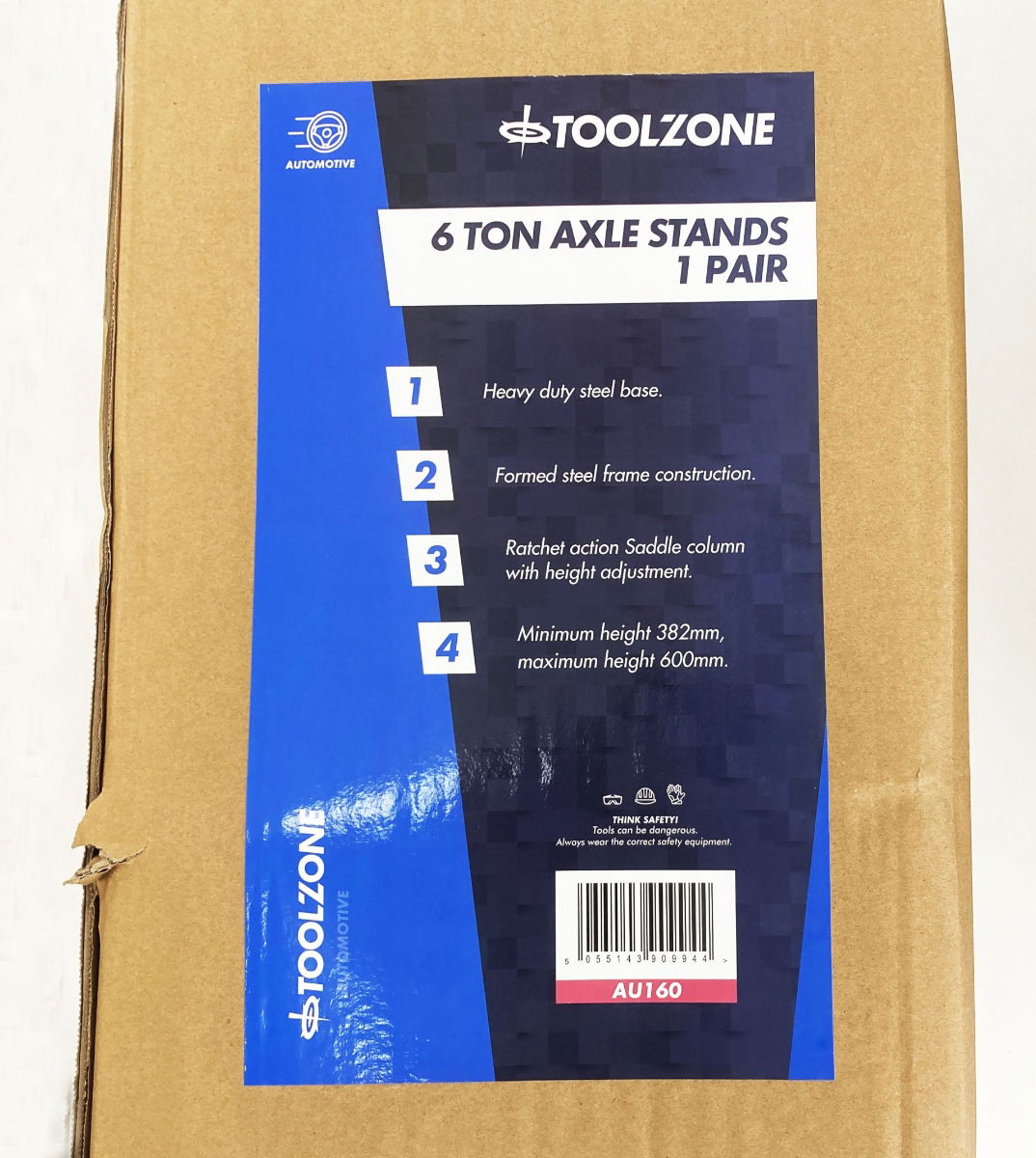 AXLE STANDS 6 TON 1 PAIR - TOOLZONE KDPAU160 thumbnail 5