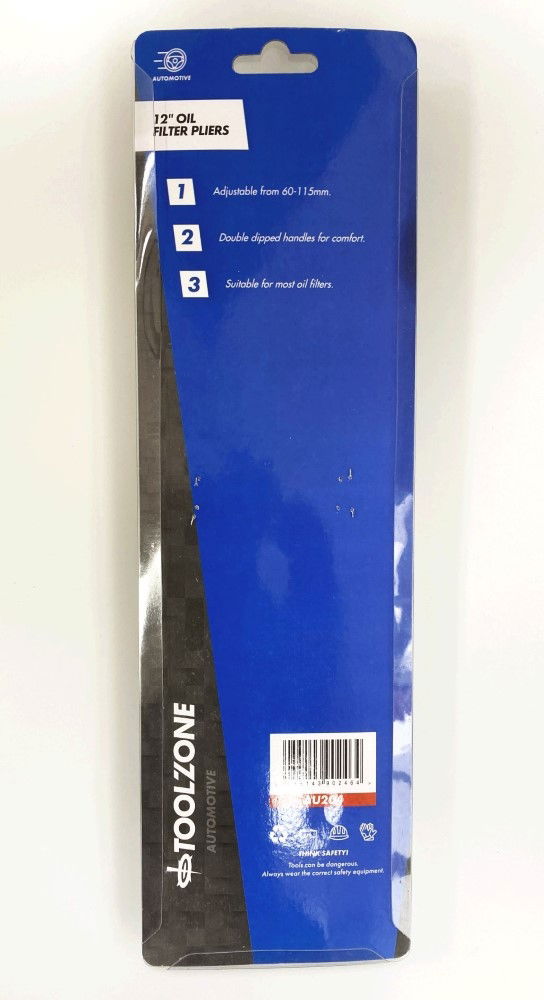 OIL FILTER PLIERS 12 adjustable 60-115mm - TOOLZONE KDPAU204 thumbnail 2