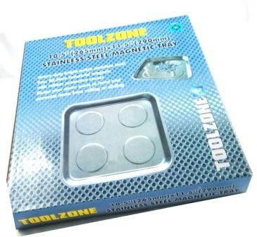 MAGNETIC PARTS TRAY STAINLESS STEEL 260 x 290mm - TOOLZONE KDPAU211 thumbnail 2