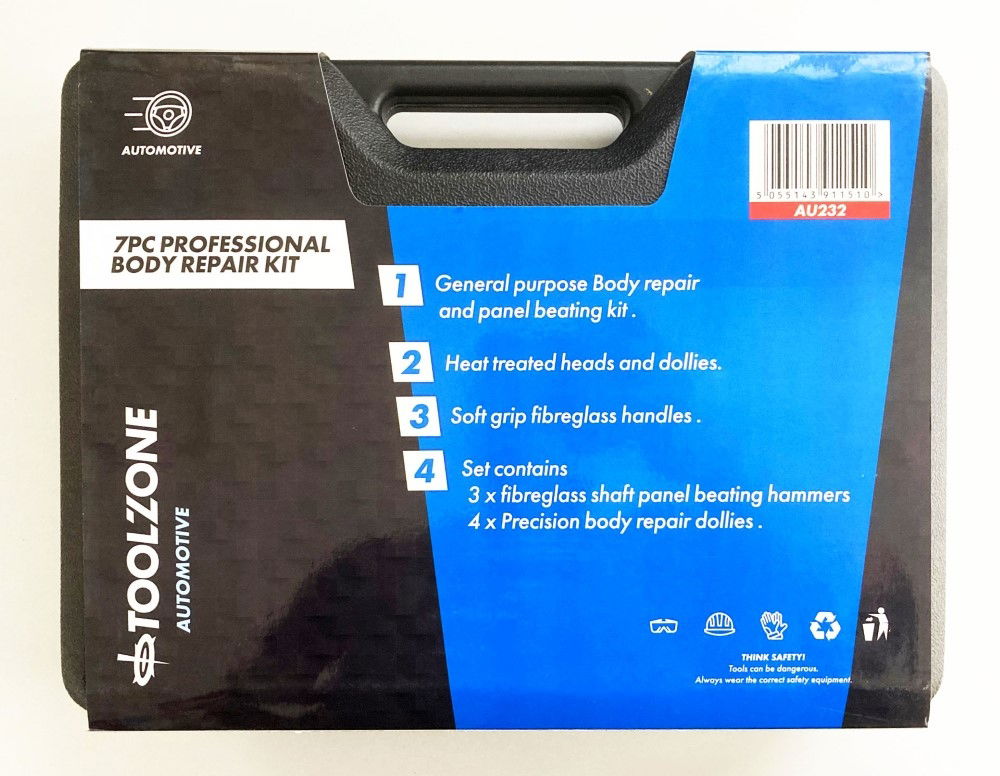 BODY REPAIR KIT 7pc FIBRE GLASS HANDLES - TOOLZONE KDPAU232 thumbnail 3